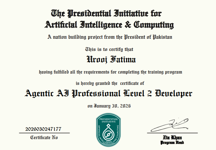 Agentic AI Cert